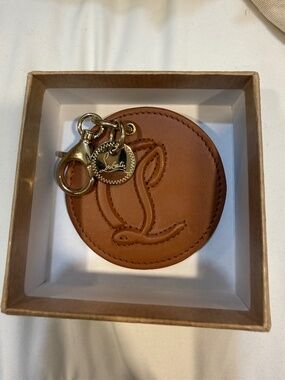 Christian Louboutin Brown Keychain Round
